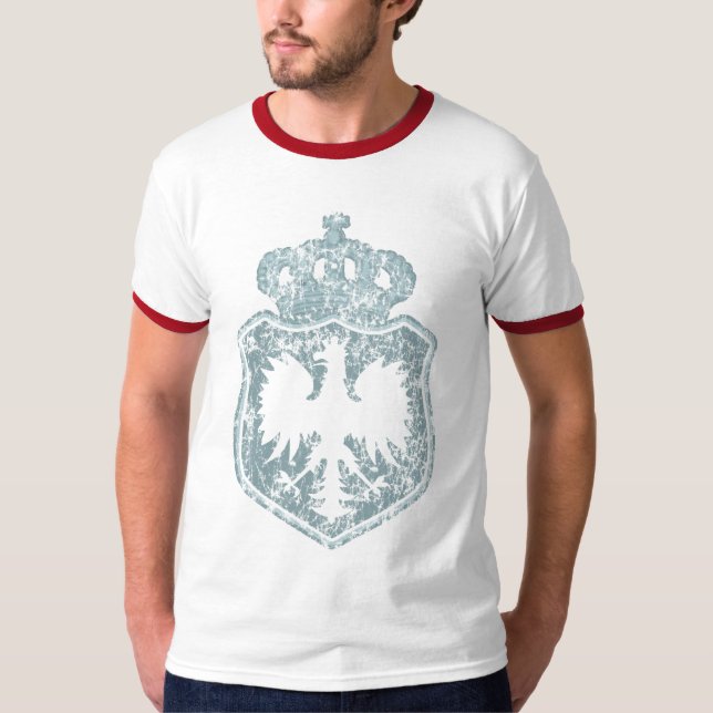Camisa polonesa da crista w/crown t (Frente)