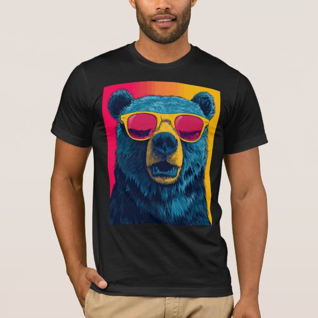CAMISA POP ART DE URSO CINZENTO FIXE (Frente)