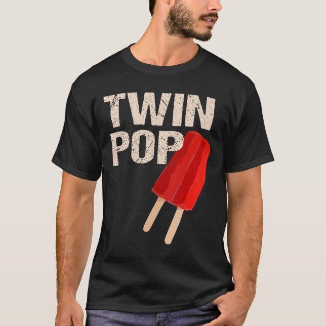 Camisa Pop Presente Para Gêmeos Avô Pai Dia dos Pa (Frente)