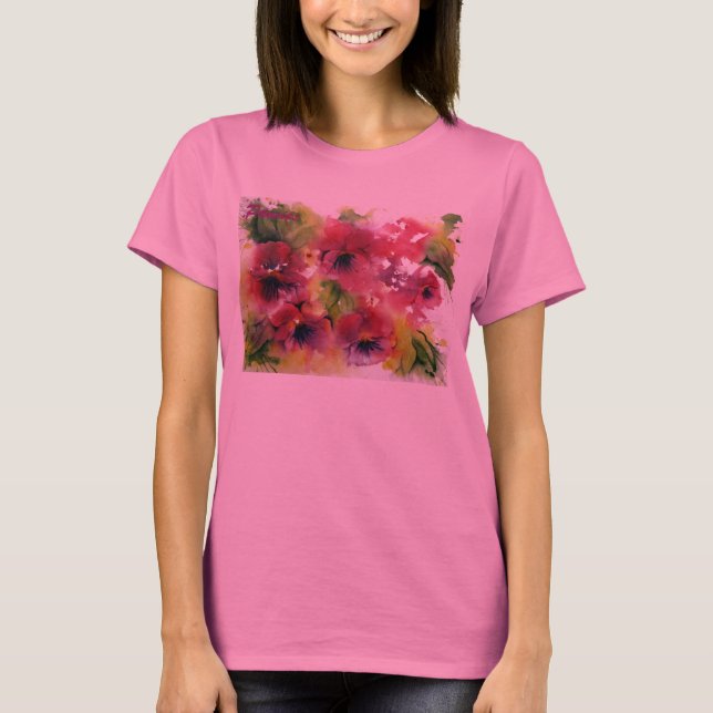 Camisa por muito tempo Sleeved do amor perfeito (Frente)