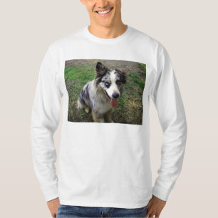 Camisa por muito tempo sleeved do caminhante