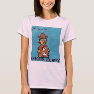 Camisa por muito tempo Sleeved do país da galinha