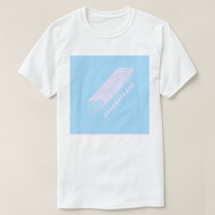Camisa pós-moderna Vapourwave de uma fotografia