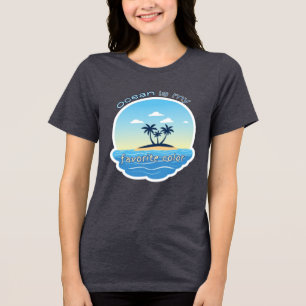 Camisa Praia Meu Cor Favorito é Oceano