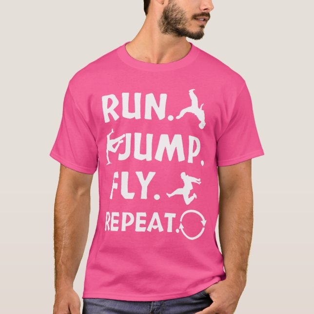 Camisa Presente de Parkour Voar Saltar Correr (Frente)