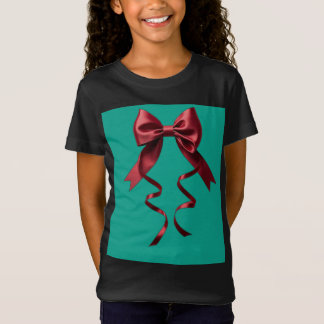 Camisa preta com laço verde