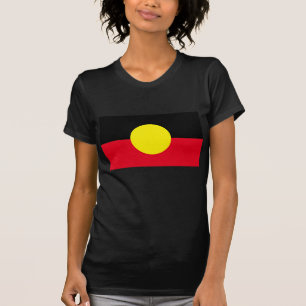 Camisa preta da bandeira aborígena