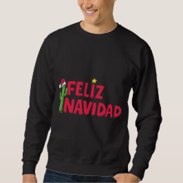 Camisa preta da camisola T de Feliz Navidad