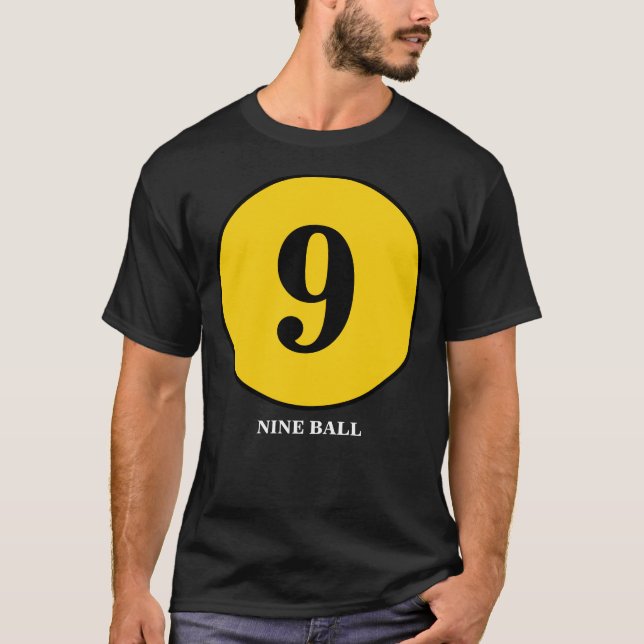 CAMISA PRETA DE 9 BOLAS (Frente)
