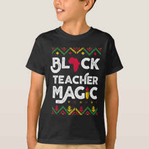 Camisa Preta de Magia de Professor Professor Histó