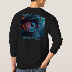 camisa preta de manga longa tech Quantum Eye parte