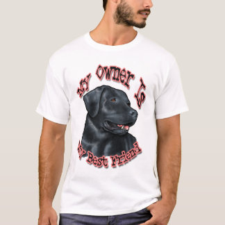 Camisa preta do laboratório do melhor amigo