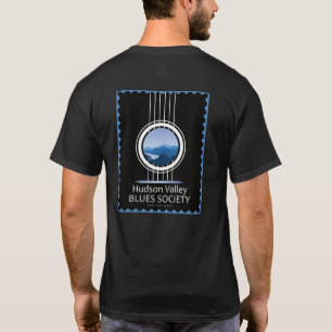 Camisa preta do logotipo e do selo do HVBS dos