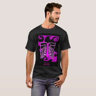 Camisa preta do T dos homens do design da