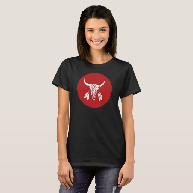 Camisa preta feminina do círculo da Dança do Fanta (Frente Completa)