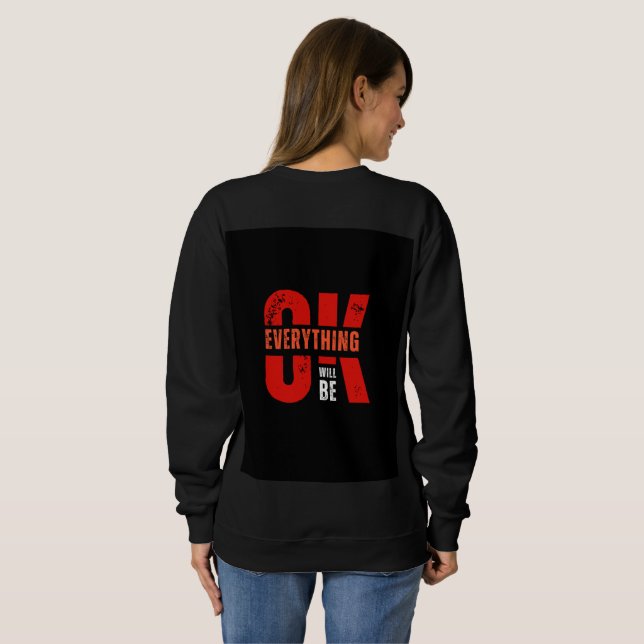 Camisa preta manga longa com design incrível (Parte Traseira Completa)