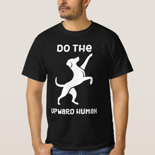 Camisa preta masculina de Zen Paws (Frente)