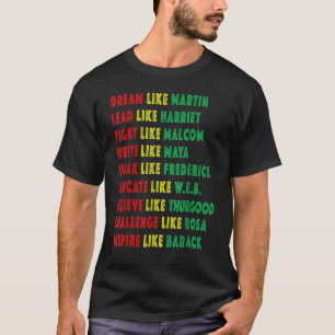 Camisa Preta Mês Camisa Laca Líderes do Orgulho Pr