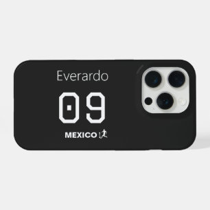 Camisa Preta Personalizada do México de Futebol