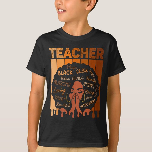 Camisa Preta Professor Magia História Negra (Frente)