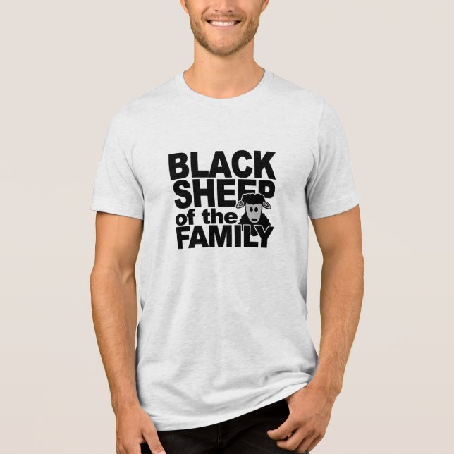 Camisa PRETA SHEEP - escolha estilo e cor (Frente)