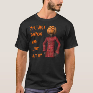Camisa principal da atitude da abóbora