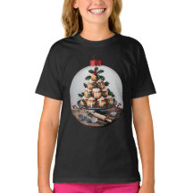 Camisa Profiteroles de Bola de Natal para Padeiro