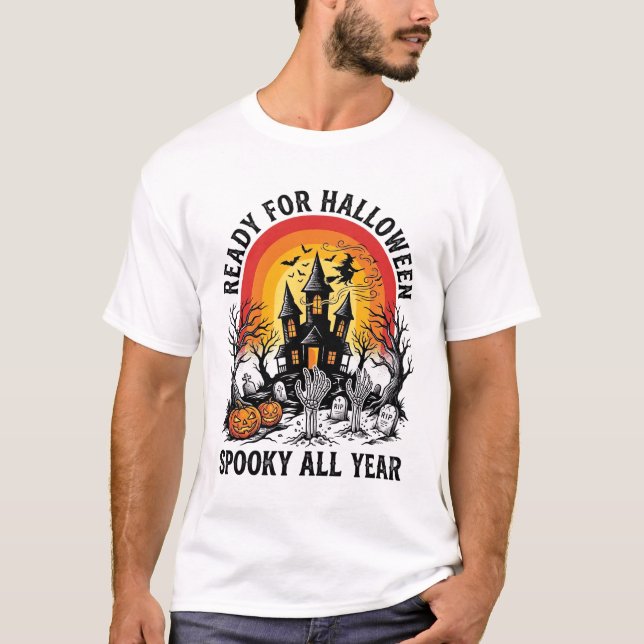 Camisa Pronta Assustadora Vintage de Casa Assombra (Frente)