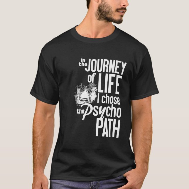 Camisa Psycho Path - escolha estilo e cor (Frente)