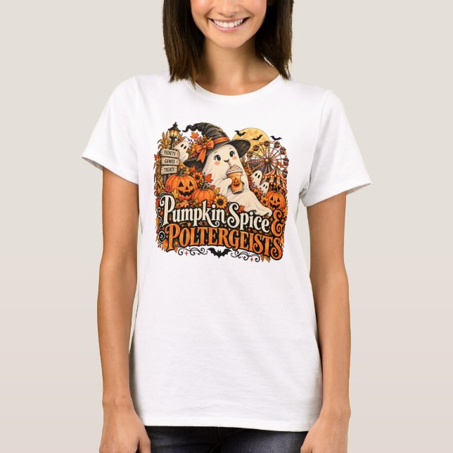 Camisa Pumpkin spice e Poltergeist (Frente)