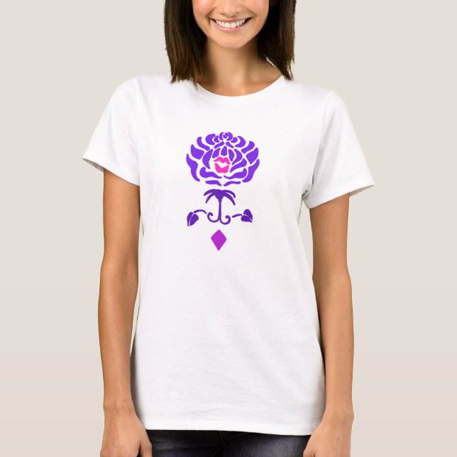 Camisa Purple Rose Fleur de Kiss (Frente)