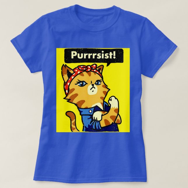 Camisa Purrista, Pursist De Gato, Pursist De Gato (Frente do Design)