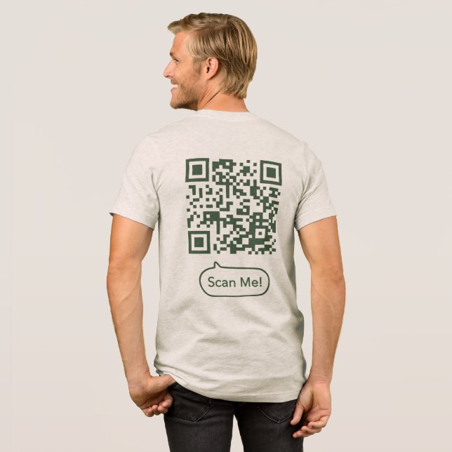 Camisa QR engraçada - BTF (Voltar Cheio)