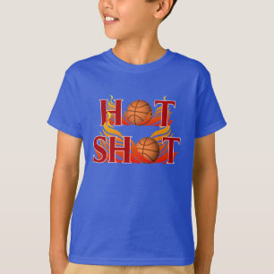 Camisa quente do basquetebol do tiro