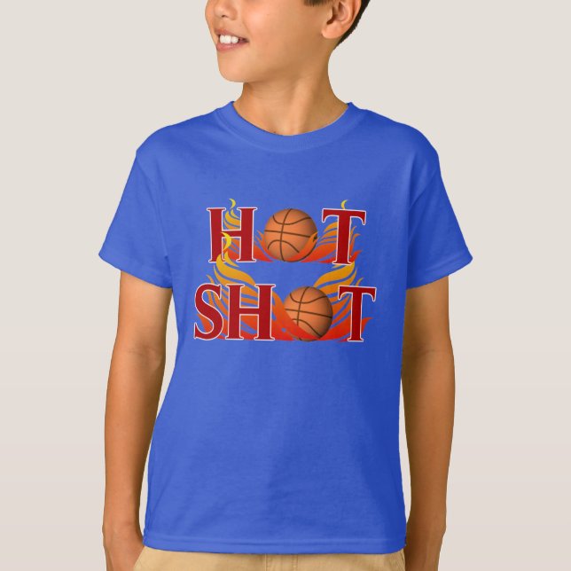 Camisa quente do basquetebol do tiro (Frente)