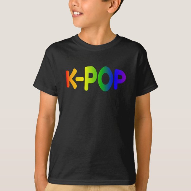 Camisa Rainbow K-Pop Kids (Frente)