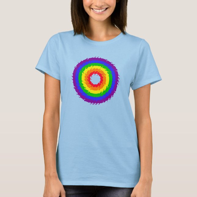 Camisa Rainbow Wheel - escolha estilo e cor (Frente)
