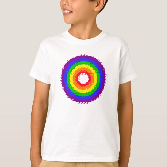 Camisa Rainbow Wheel - escolha estilo e cor (Frente)