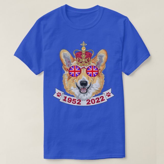 Camisa Rainha Platinum Jubilee, Queens Royal Corgi (Frente do Design)