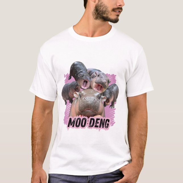 Camisa Rap de Moo Deng Bootleg | Moo Deng Shirt (Frente)