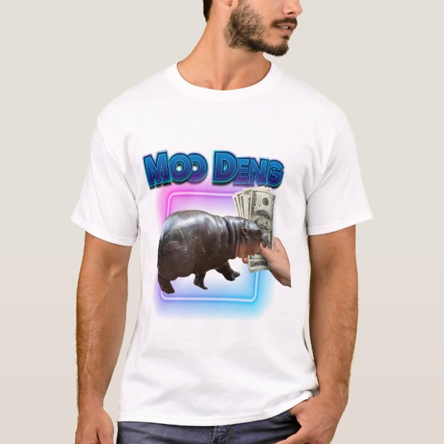 Camisa Rap de Moo Deng Bootleg | Moo Deng Shirt (Frente)