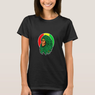 Camisa Rasta Lion Rastafari Casual Bandeira Gráfic