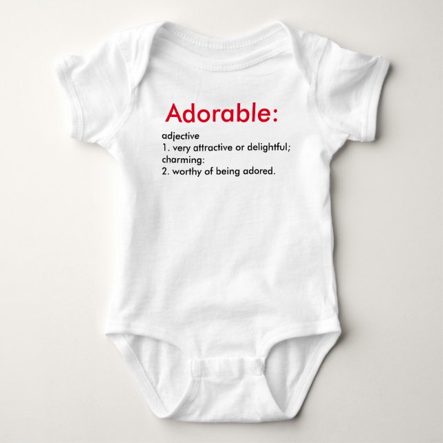 Camisa Rastreadora De Bebê Definida Adorável (Frente)