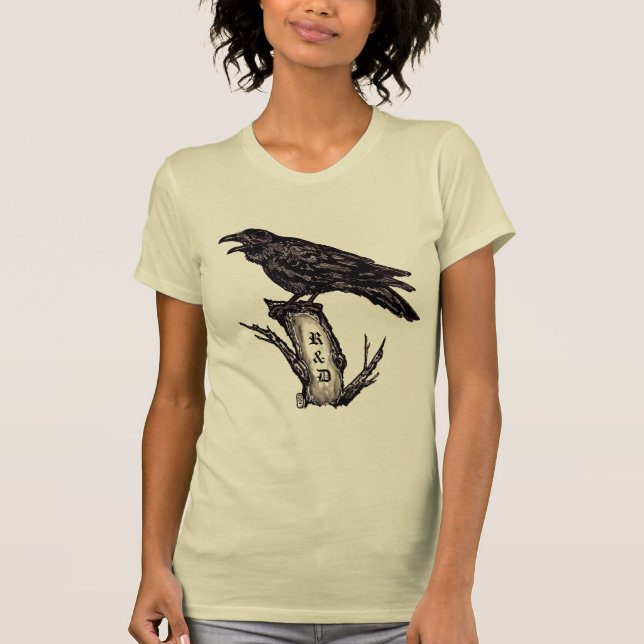 Camisa Raven/Crow Personalizada, Arte Original (Frente)