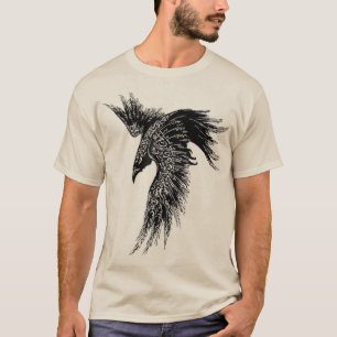Camisa Raven Homem Garota Mulher camiseta camiseta