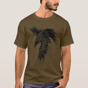Camisa Raven Homem Garota Mulher camiseta camiseta