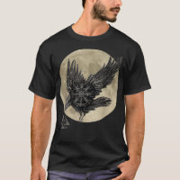 Camisa Raven Men Girl tshirt Mulheres Gótico Bir