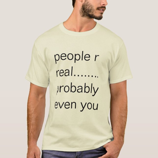 camisa real para pessoas reais (Frente)