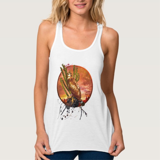 Camisa Red Shouldered Hawk LAST DESERT LIGHTS (Frente)