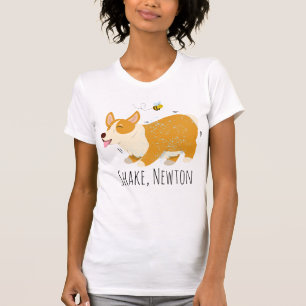 Camisa redonda Corgi para mulheres